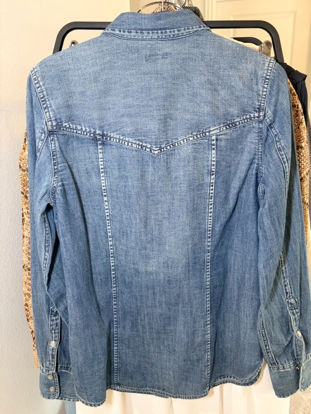 NWOT J.Crew Indigo Denim Button-Up Shirt Size 0